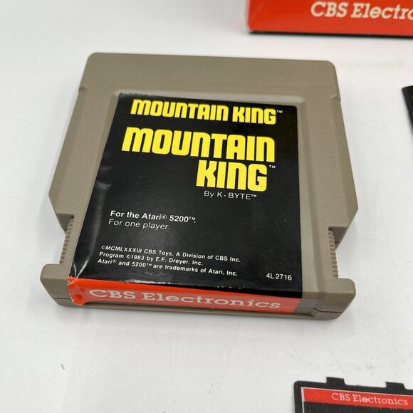 Mountain King (Atari 2600, 1983) Complete in Box CIB With Inserts - Picture 4 of 16